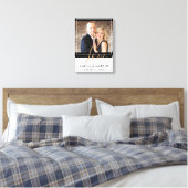 Toile Love Elegant Script Bride Groom Mariage Keepsaké (Insitu(Chambre))