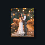 Toile Love Elegant Script Mariage mariée Groom Photo<br><div class="desc">Love Elegant Script Mariage marié et la toile photo de la pièce Imprimer</div>