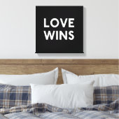Toile Love gagne Canvas Wrapped B&W Imprimer (Insitu(Chambre))