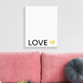 Toile Love Gold Heart (Insitu(Salon))