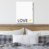 Toile Love Gold Heart (Insitu(Chambre))