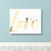 Toile Love Gold White Inspirational Citations (Insitu (Plancher de Bois))
