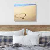 Toile Love Heart Beach (Insitu(Chambre))