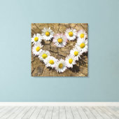 Toile Love Heart Daisies (Insitu (Plancher de Bois))
