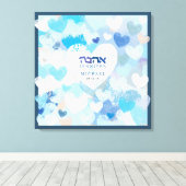 Toile LOVE IS IN THE AIR Jewish Mariage Sign-In Board (Insitu (Plancher de Bois))