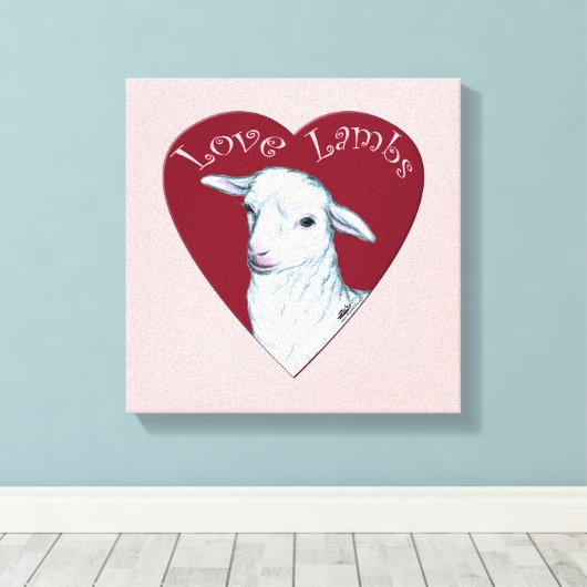 Toile Love Lambs (Insitu (Plancher de Bois))