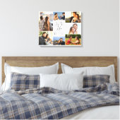 Toile Love Life with You 7 Photo Collage - Blanc (Insitu(Chambre))