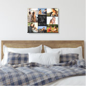 Toile Love Life with You 7 Photo Collage - Noir (Insitu(Chambre))