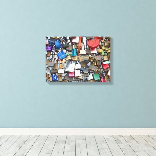 Toile Love locks (Insitu (Plancher de Bois))