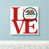 Toile LOVE Nob Hill Art (Insitu (Plancher de Bois))