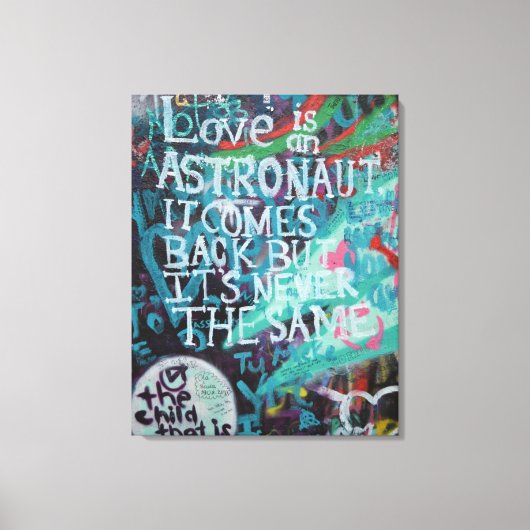 Toile Love Prague mur Graffiti Street art, réel urbain (Recto)