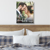 Toile Love Script Mariage Photo Canvas Imprimer (Insitu(Chambre))