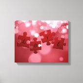 Toile Love Script Puzzle Pièces (Recto)