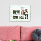 Toile Love Script Rustic Beach Wedding Collage 6 Photo (Insitu(Salon))