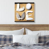 Toile LOVE Sea Shell Canvas Print (Insitu(Chambre))