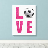 Toile Love Soccer (Insitu (Plancher de Bois))