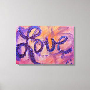 Toile Love Sunset Twilight Peinture Canvas Imprimer