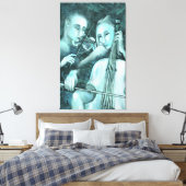 Toile Love Symphony Canvas Imprimer Duet Peinture modern (Insitu(Chambre))