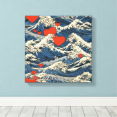 Toile Love Waves Off Kanagawa (Insitu (Plancher de Bois))