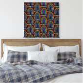 Toile Love Wins Fun Rainbow Text (Insitu(Chambre))