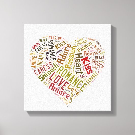 Toile Love Word Cloud (Recto)