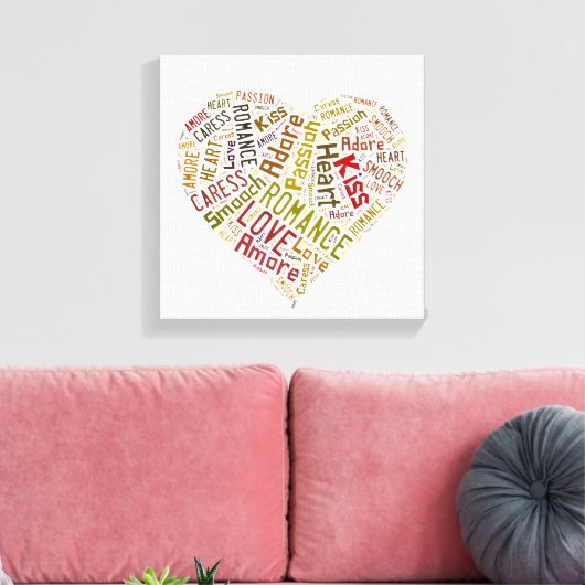 Toile Love Word Cloud (Insitu(Salon))