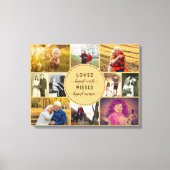 Toile Loved Beyond Words Remembrance Photo Collage (Recto)