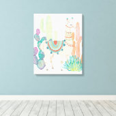 Toile Lovely Llamas II (Insitu (Plancher de Bois))