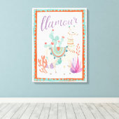 Toile Lovely Llamas II Llamour (Insitu (Plancher de Bois))