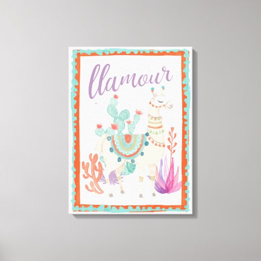 Toile Lovely Llamas II Llamour (Recto)