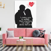 Toile Loving you is easier than anything I’ve ever done  (Insitu(Salon))