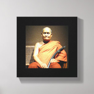 Toile Luang Poo Cha Subhaddho ... Moine bouddhiste