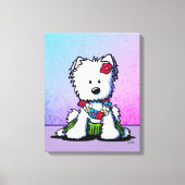 Toile Luau Westie Terrier Canvas de chien Imprimer (Recto)