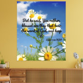 Toile Luc 11:28 Bible Verse KJV Pic Wall Art (Insitu(Salon))