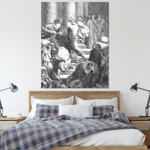 Toile Luc 22 Un ange apparaît à Jésus dans le jardin