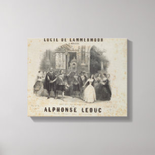 Toile Lucia de Lammermoor'par Gaetano Donizetti