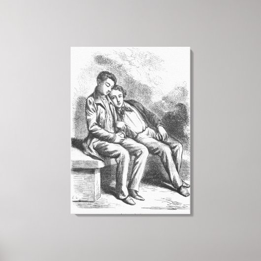 Toile Lucien de Rubempre et David Sechard (Recto)