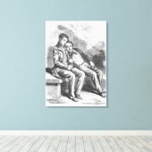 Toile Lucien de Rubempre et David Sechard (Insitu (Plancher de Bois))