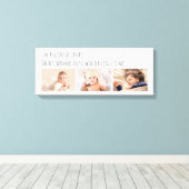 Toile Lucky Me Meilleures photos de maman Customisées (Insitu (Plancher de Bois))