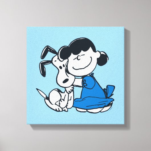 Toile Lucy Hugging Snoopy (Recto)