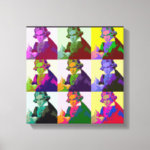 Toile Ludwig Van Beethoven Pop Art