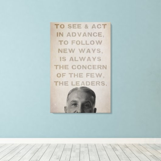 Toile Ludwig von Mises Leaders Canvas Imprimer (Insitu (Plancher de Bois))