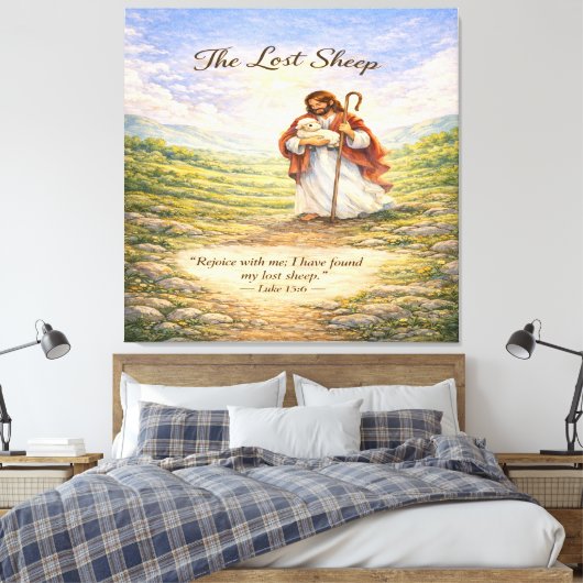 Toile Luke 15 Parable Lost Sheep  (Insitu(Chambre))