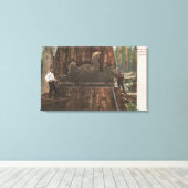 Toile Lumberjacks Couper un séquoia (Insitu (Plancher de Bois))