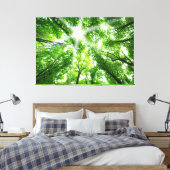 Toile Lumière du soleil à travers la canopée (Insitu(Chambre))
