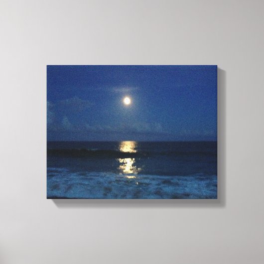 TOILE LUMIÈRE LUNE SUR LA PLAGE (Recto)