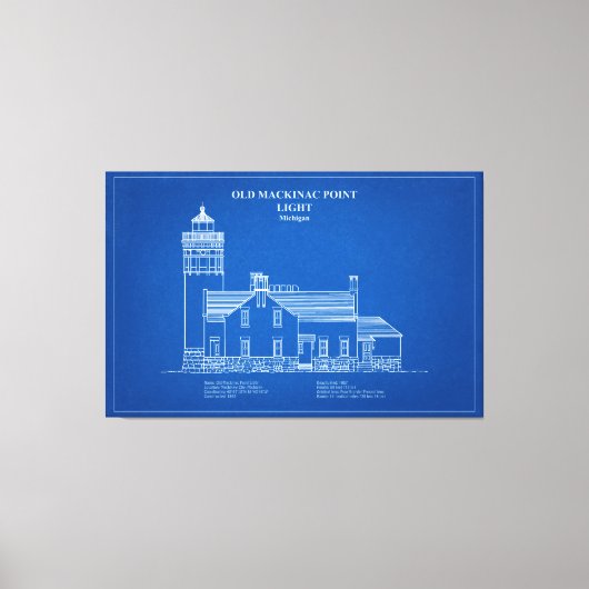 Toile Lumière Old Mackinac Point - Michigan - AD (Recto)