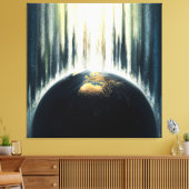 Toile *~* Lumière sur Terre Noire Cosmique AP70 (Insitu(Salon))