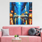 Toile Lumières de la ville, nuits pluvieuses (Insitu(Salon))