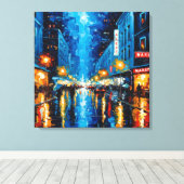 Toile Lumières de la ville, nuits pluvieuses (Insitu (Plancher de Bois))